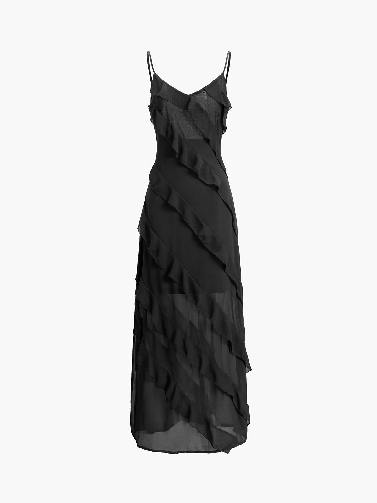 Patricia Elevated Long Dress with Ruffles Chic Silhouette Collection