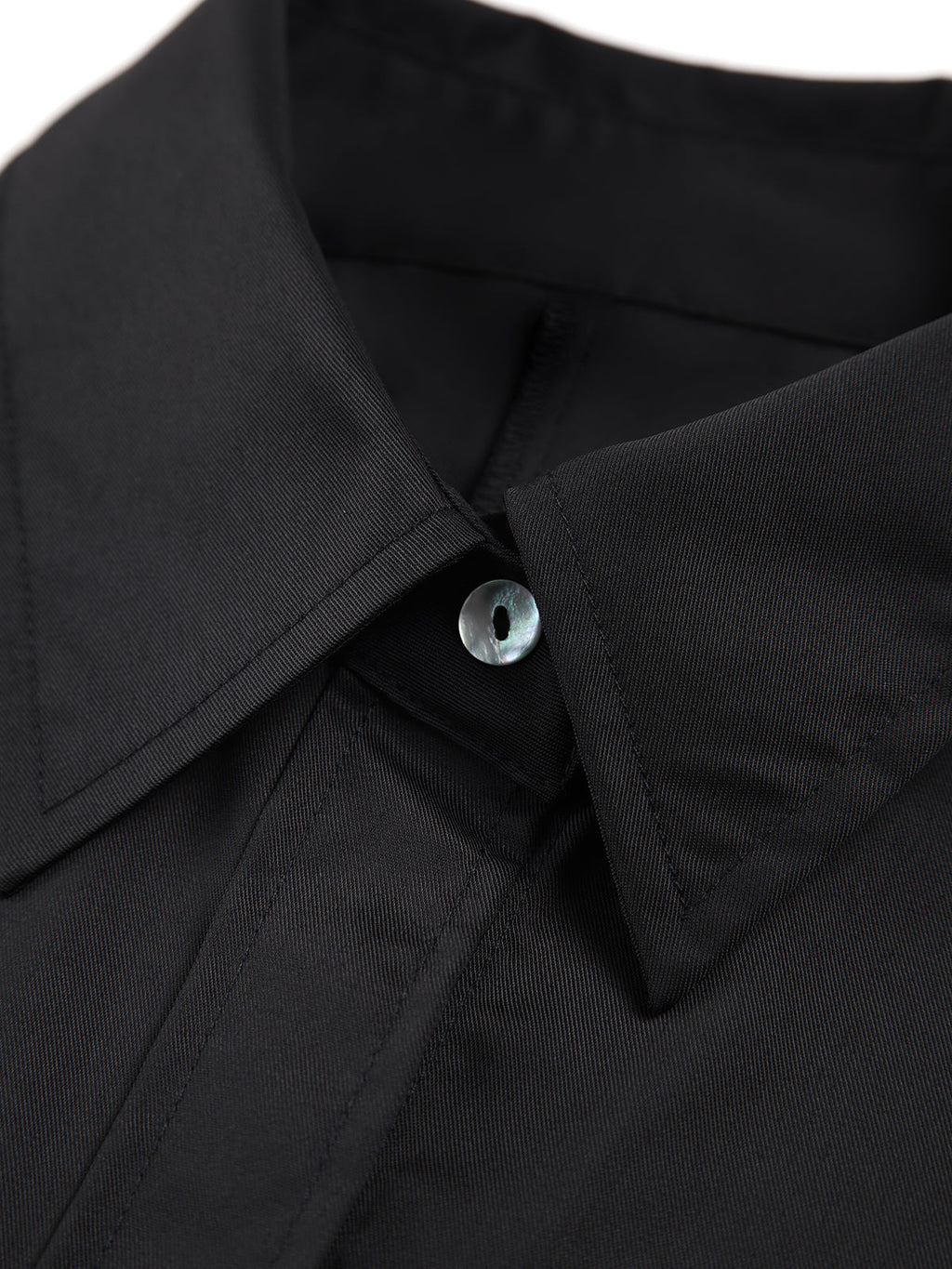 Polo Collar Button Front Patch Pocket Belted Midi Shirt Dress