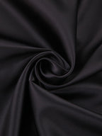 Satin Mock Neck Long Sleeve Bow Tie Open Back Mini Dress