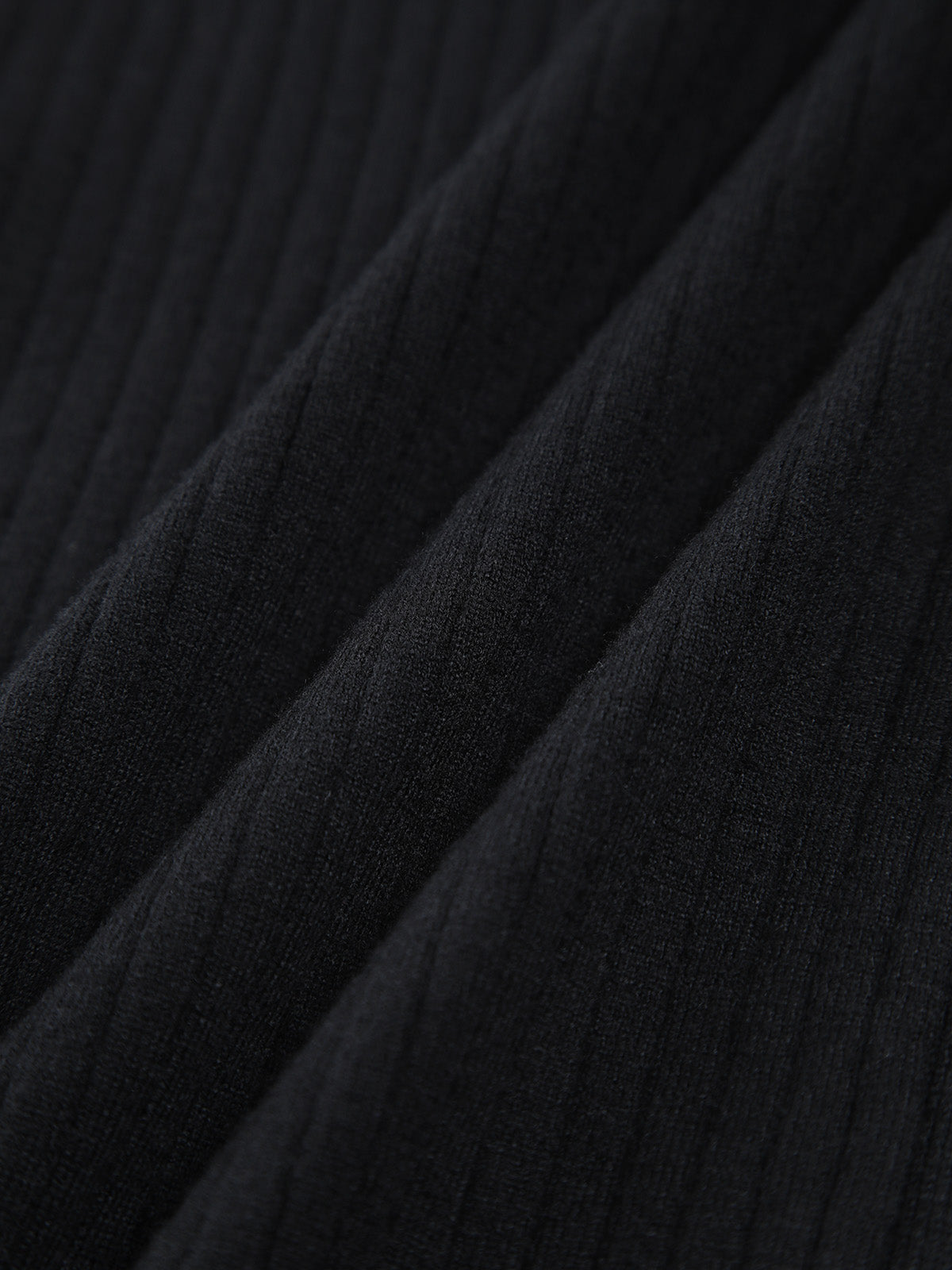 Ribbed Knit Contrast Trim Polo Collar Button Front Long Sleeve Midi Dress