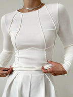 Sophie | Long Sleeve Ribbed Top