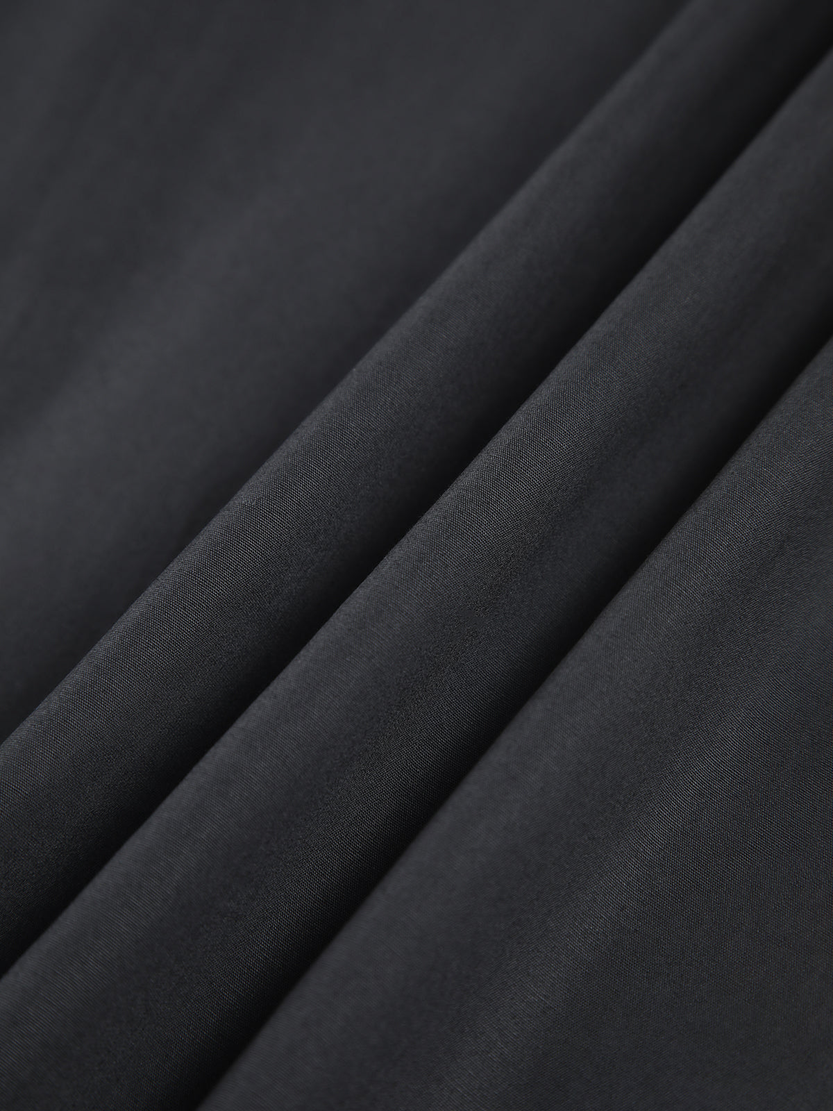 Crew Neck Long Sleeve Gathered Waist Pleated A-Line Midi Dress