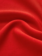 Sleeveless Draped Shoulder Scarf Detail Column Satin Maxi Gown