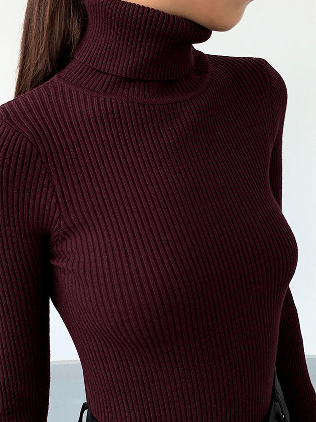 | Women’s Slim Turtleneck Stretch Top