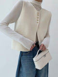 Elegant Split Sweater Vest
