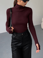 | Women’s Ribbed Turtleneck Sweater