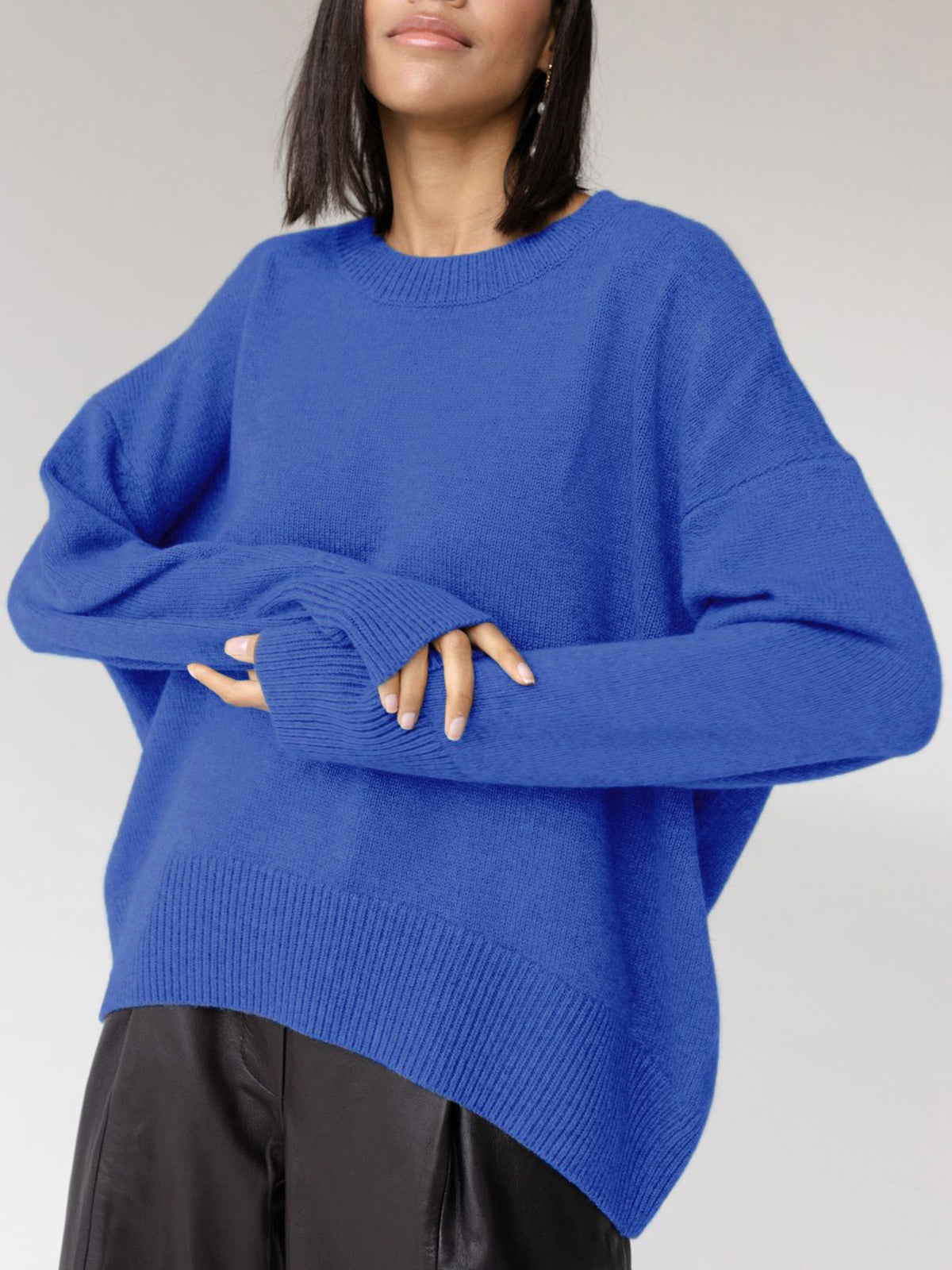 | Women’s Winter Oversized Knit Pullover Sweater