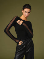 | Women's Mesh Sleeve T-Shirt