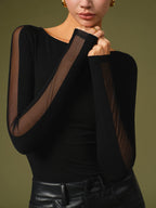 | Women's Mesh Sleeve T-Shirt