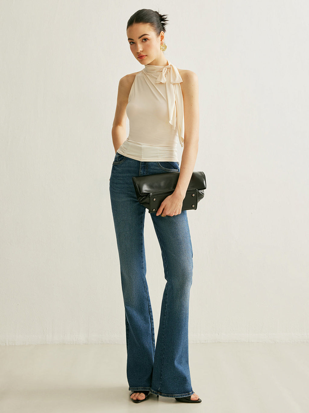 Tie Neck Halter Top