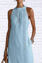 Sleeveless Side Slit Midi Dress | Elegant Women__ Style