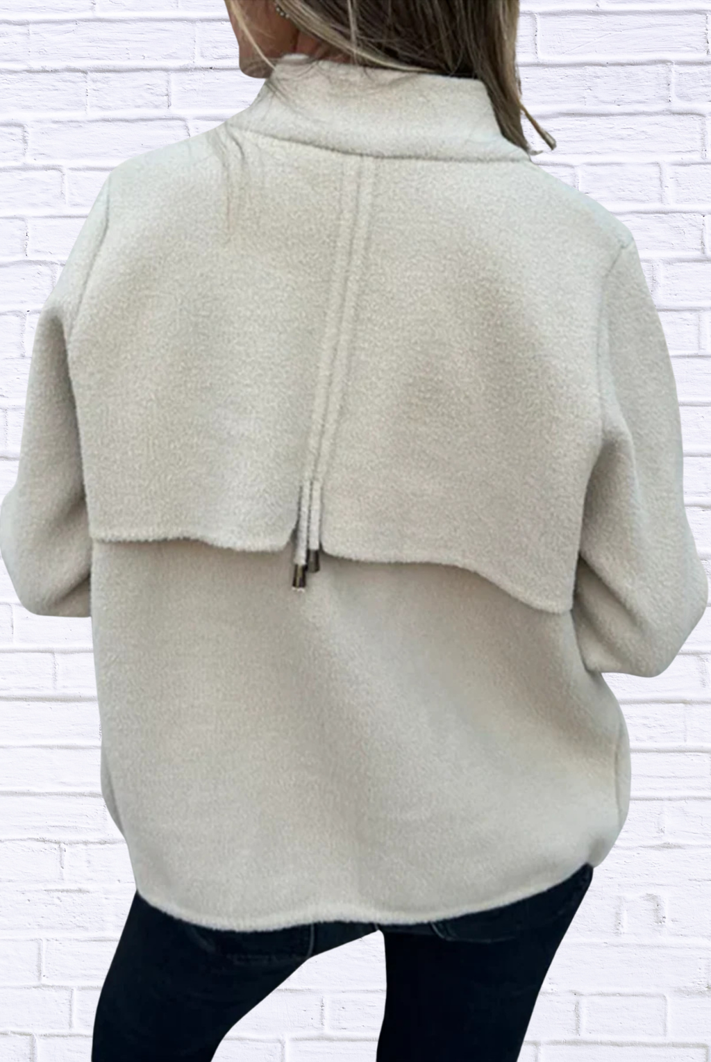 Full Size Textured Knit Zip Up Outerwear Plus Size
