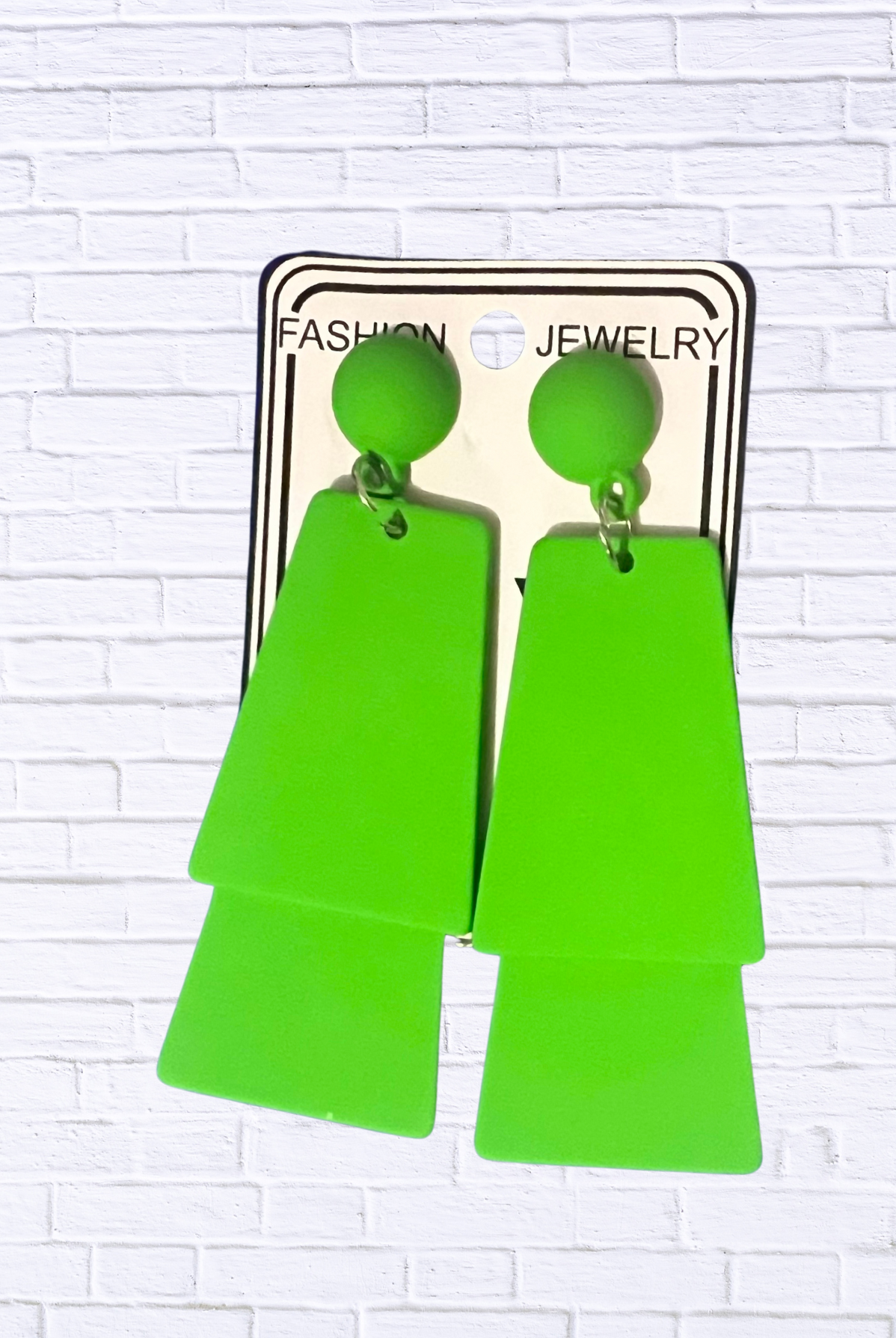 Untitled Bold Geometric Drop Earrings _ Statement Fashion Jewelry
