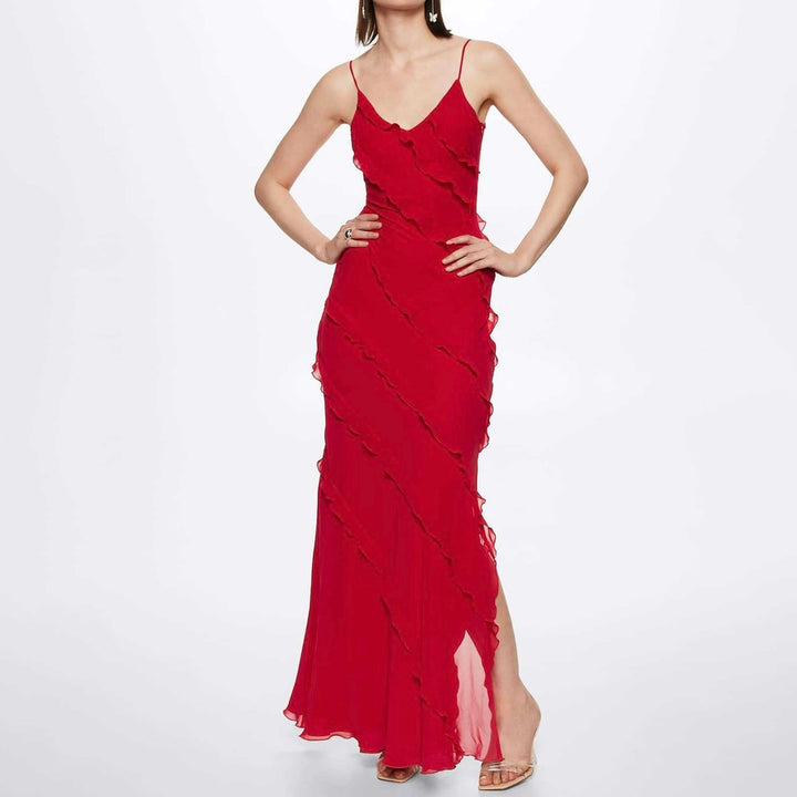 Patricia Elevated Long Dress with Ruffles Chic Silhouette Collection