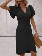 Norma Statement V Neck Wrap Dress Boutique Collection