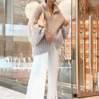 | Shiny silk sweater
