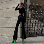 Baddie Cut-Out Wrap Top