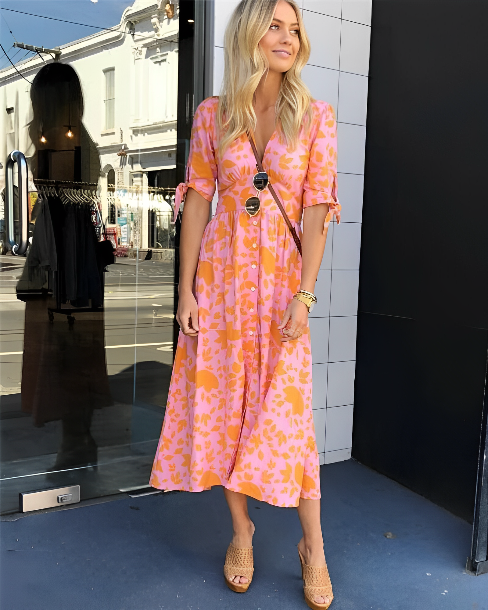 Penélope Elevated Pattern Dress Statement Occasion Edit