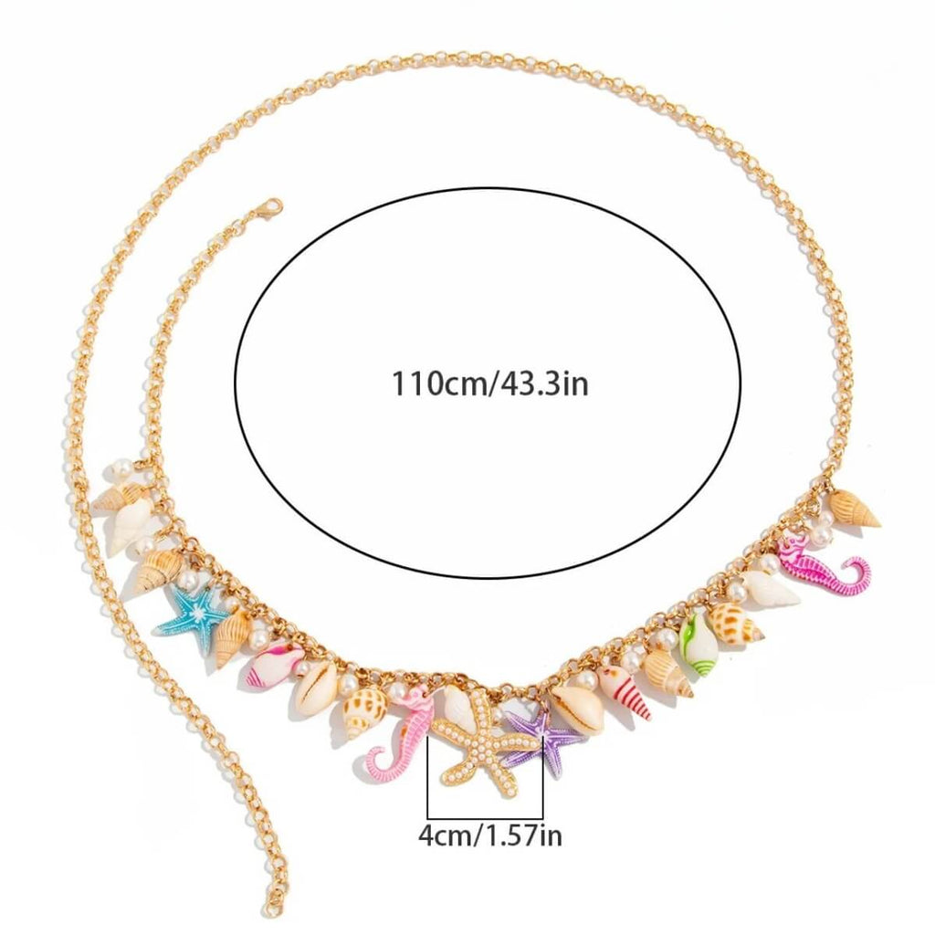 Beach Charm Belly Chain & Anklet