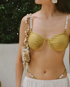 Beaded Strap Bikini Set