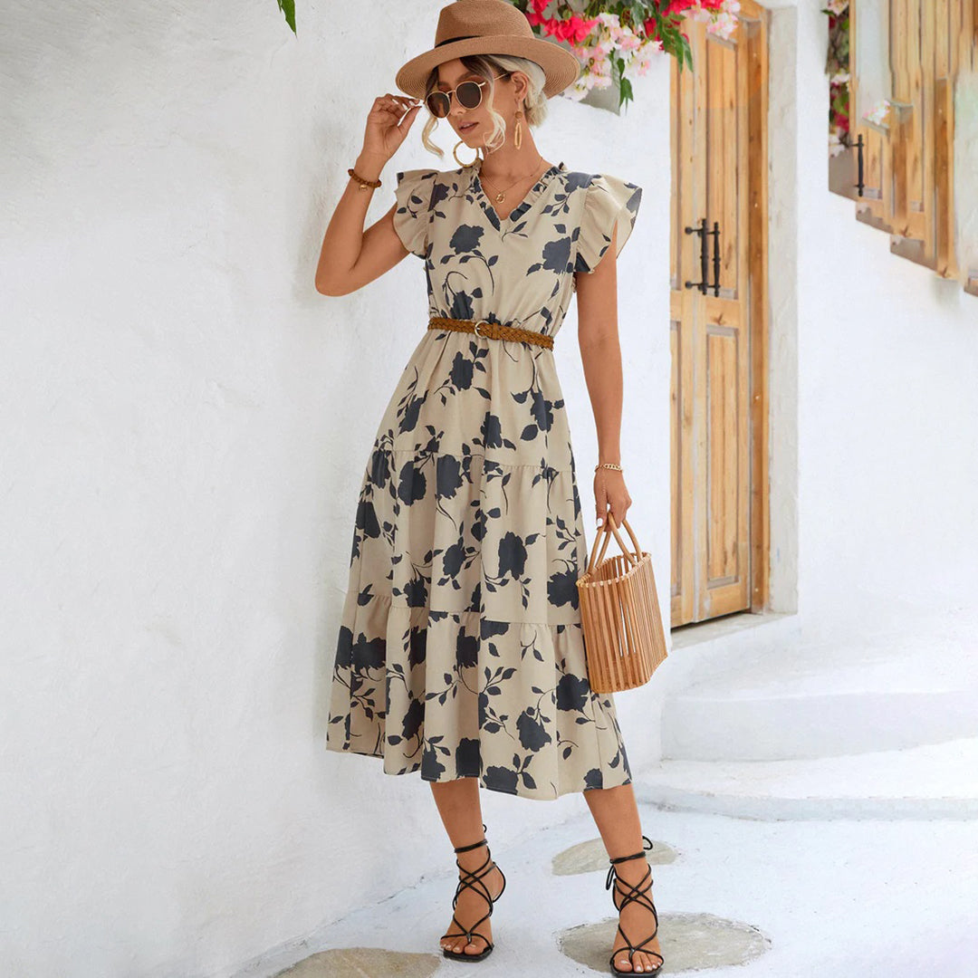 Lourdes Chic Summer Dress Elevated Occasion Wear