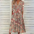 Natividad Effortless Hannah Floral Midi Dress Evening Wear Edit