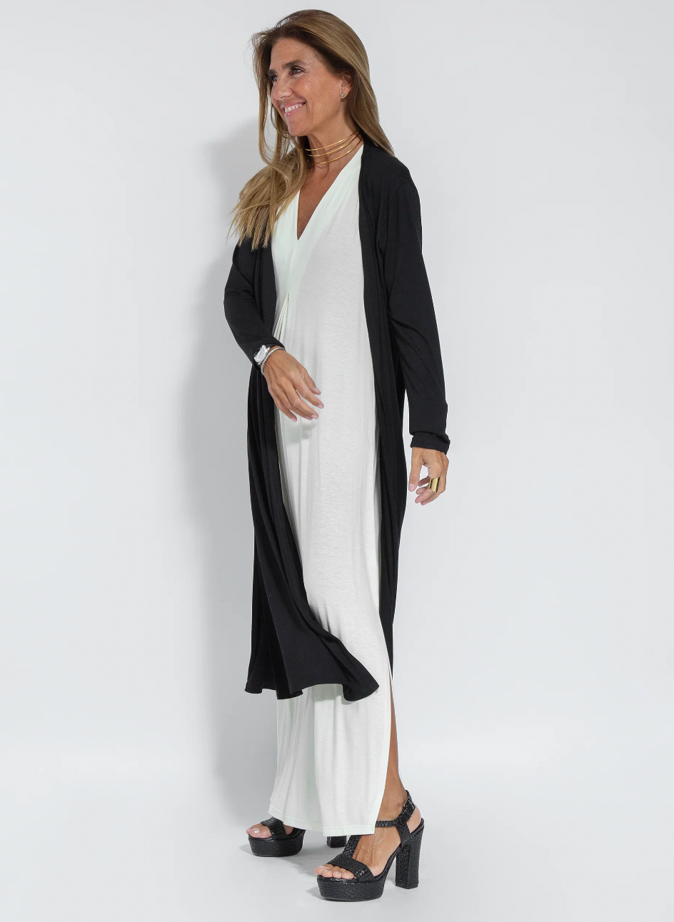 | Long Dress and Vest Set