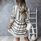 Francisca Chic Summer Dress with Flared Sleeves Elevated Occasion Wear