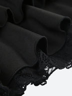 Black Coquette Mini Skirt