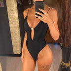 Black One Piece Swimsuit