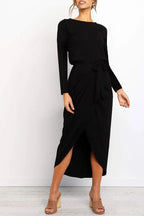 Azucena Effortless Dress After Midnight Ankle Length Elevated Occasion Wear