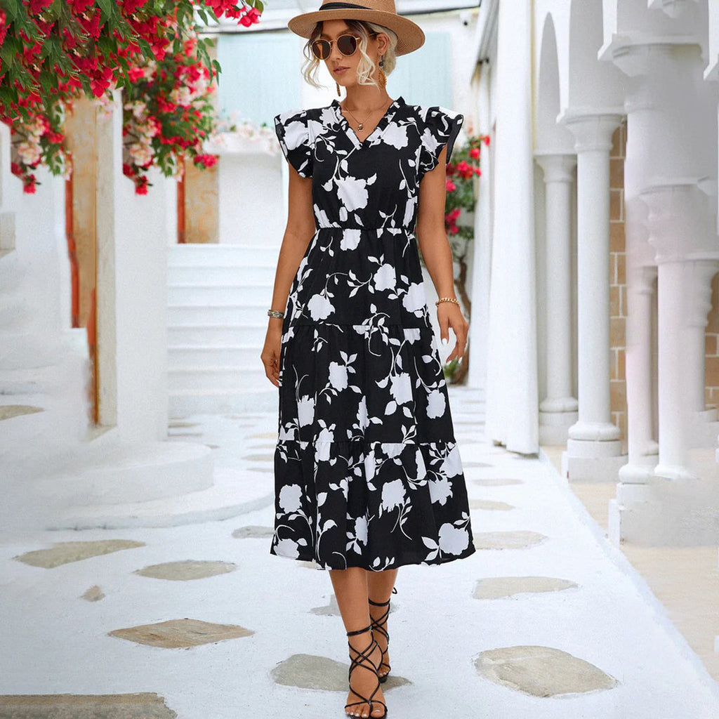 Lourdes Chic Summer Dress Elevated Occasion Wear