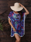 Guendalina Minimalist Stylish Beach Dress with Print Boutique Collection