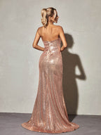 Bridie Strapless Sequin Maxi Dress