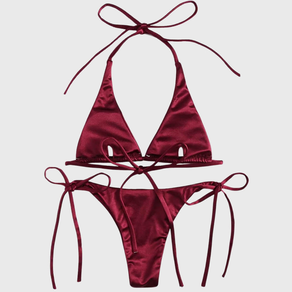 Burgundy Bikini Set