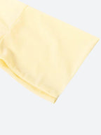 Butter Yellow Shirt & Mini Skirt Two Piece Set