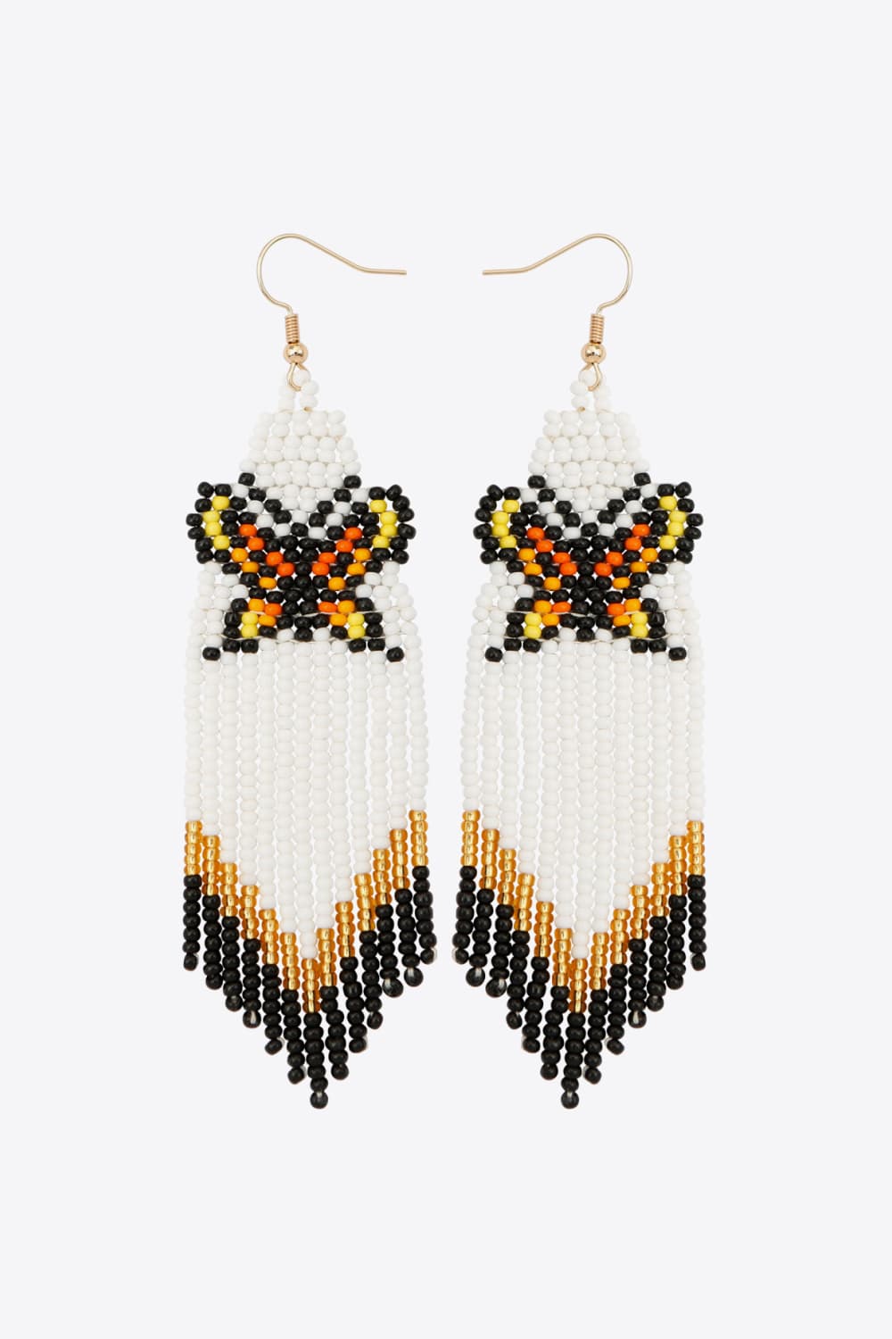 Blue Zone Planet | Butterfly Beaded Dangle Earrings