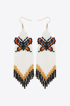 Blue Zone Planet | Butterfly Beaded Dangle Earrings