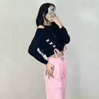 Butterfly Lace-Up Crop Top