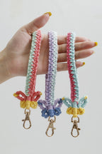 Butterfly Shape Cotton Macrame Key Chain