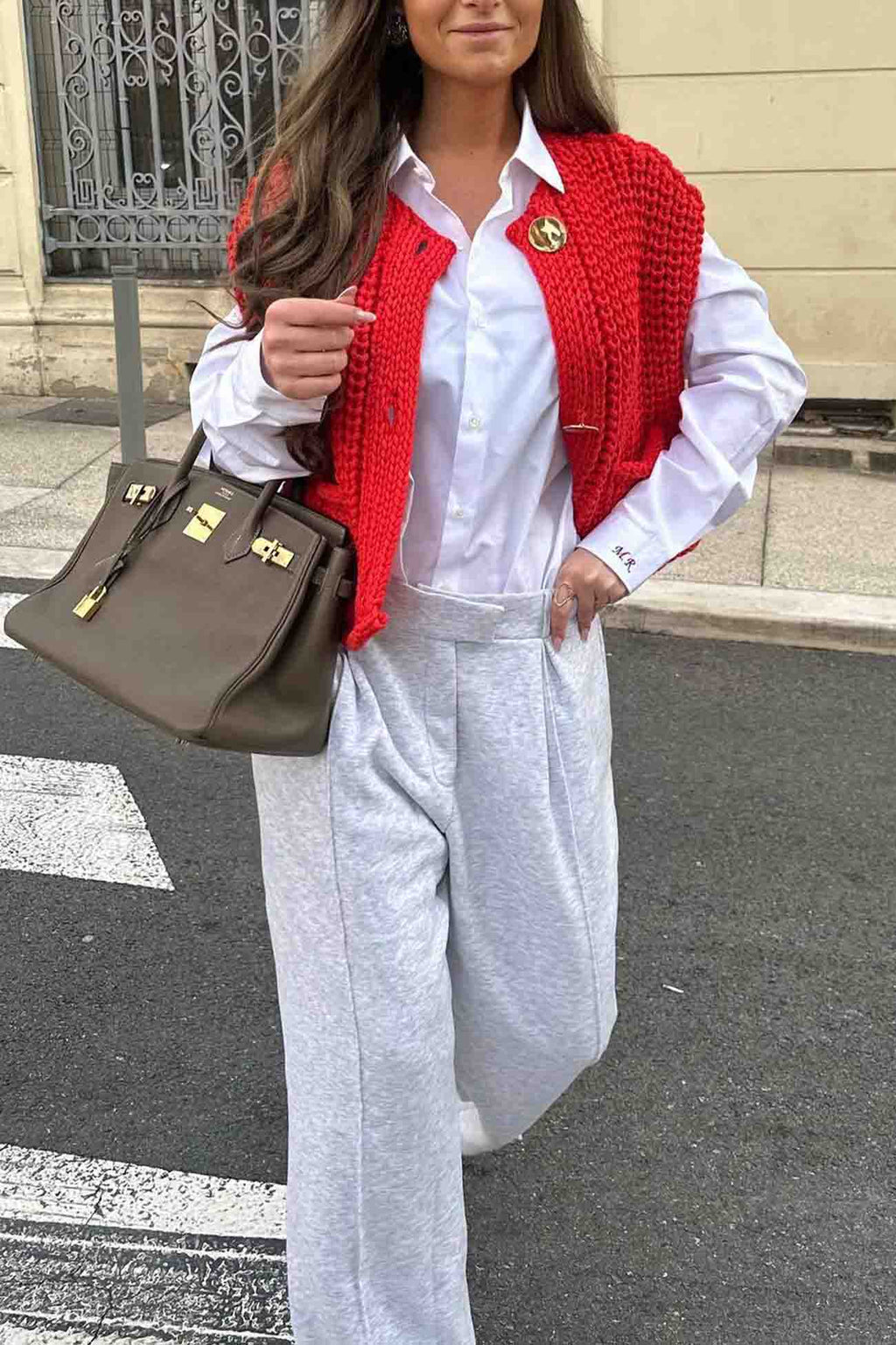 Button Front Sleeveless Pocket Knit Cardigan