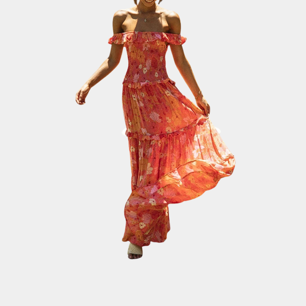 Yessica Minimalist Boho Floral Dress Boutique Collection