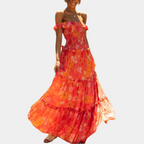 Yessica Minimalist Boho Floral Dress Boutique Collection
