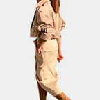 | Women's trench coat set in elegant design