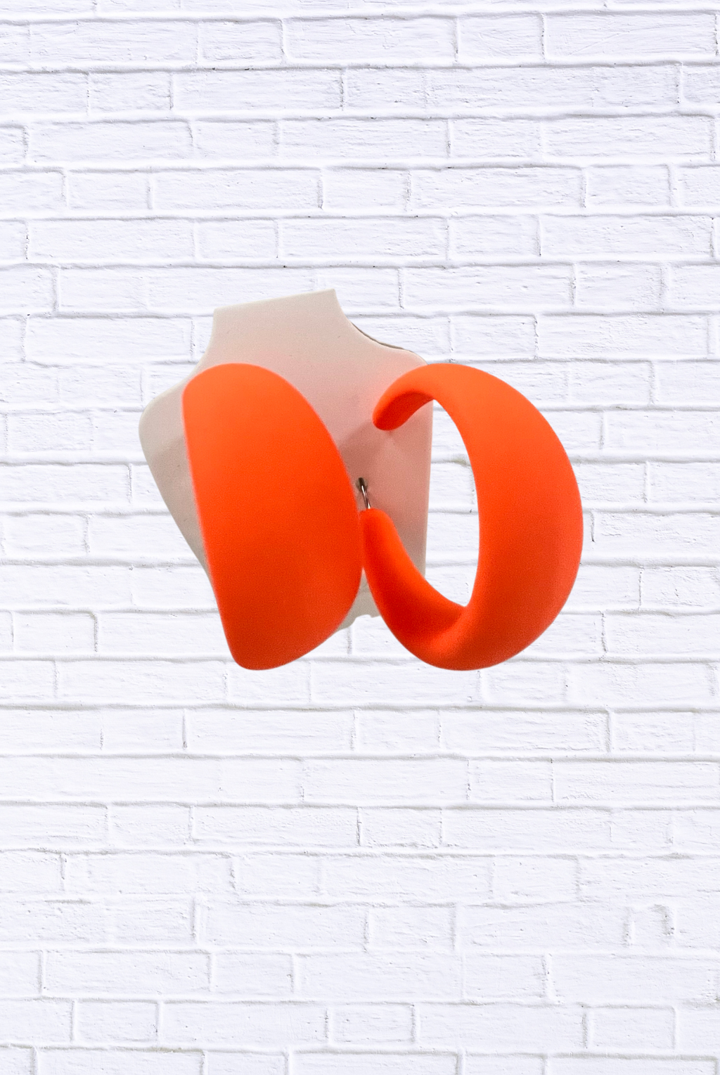 Bold Matte Hoop Earrings _ Modern Statement Fashion Jewelry