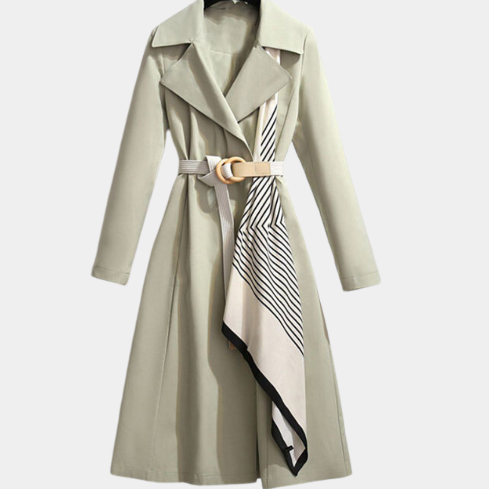 | Women's Double-Breasted Belted Coat