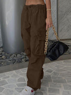 Washed Vintage Baggy Cargo Jeans