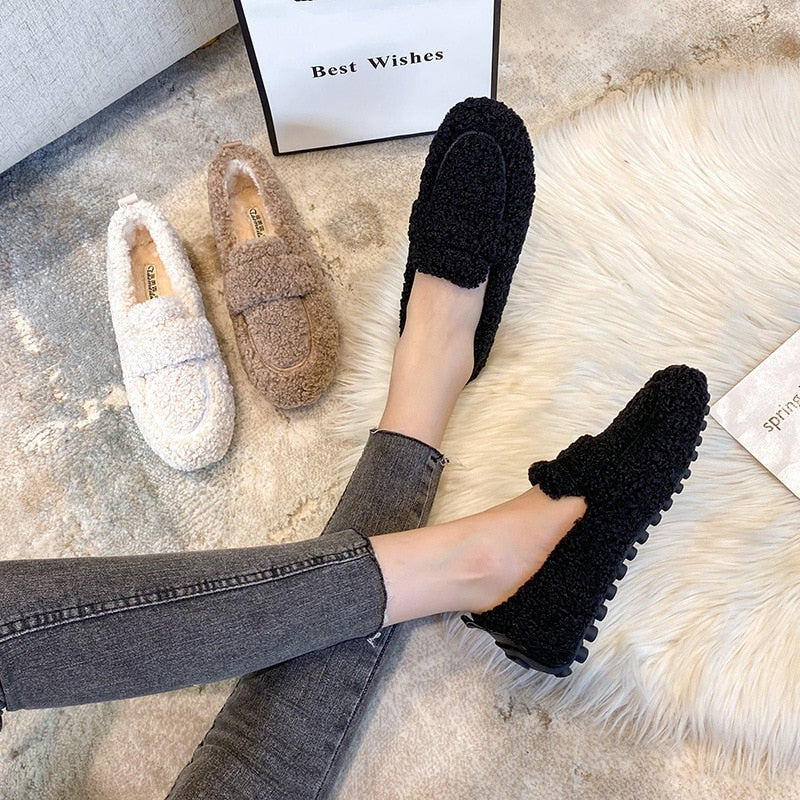 AmyVictoria™ | Cozy Sherpa Loafers