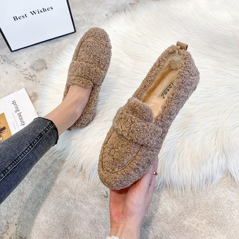 AmyVictoria™ | Cozy Sherpa Loafers