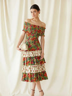 Multicolor May Midi Dress